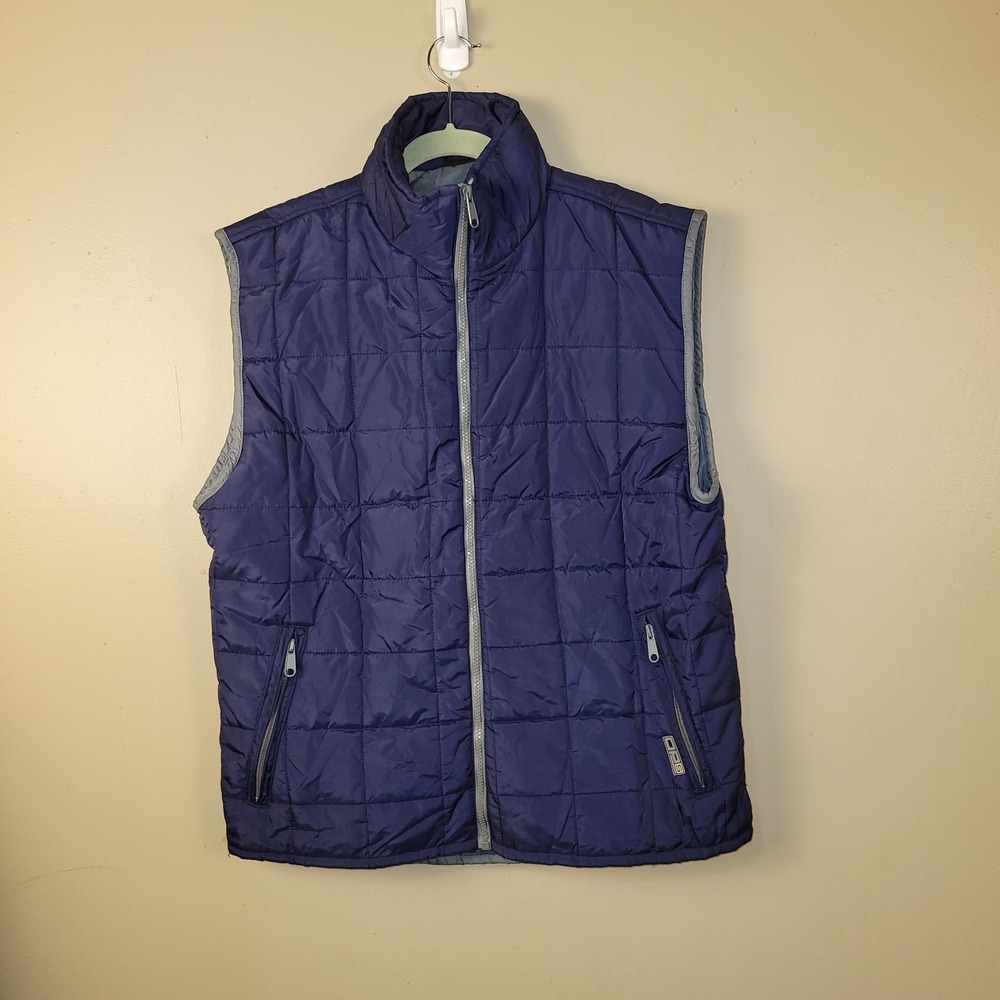 OPS Quilted Puffer Vest Women's Medium Purple‎ Full Zip Lightweight Outdoor...